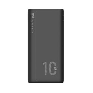 SILICON POWER QP15 Powerbank Ulkoinen akku 10000 mAh 2x USB QC 3.0 1x USB-C PD (SP10KMAPBKQP150K) Musta