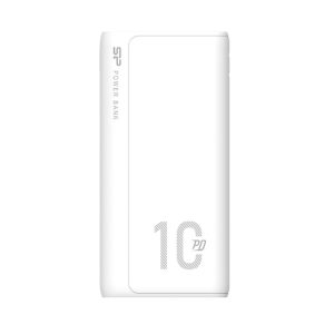 SILICON POWER QP15 Powerbank Ulkoinen akku 10000 mAh 2x USB QC 3.0 1x USB-C PD (SP10KMAPBKQP150W) Valkoinen