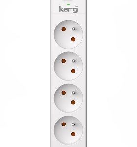 KERG jatkojohto katkaisijalla - 4 USBC+USBA liitäntää 16A 1,5m