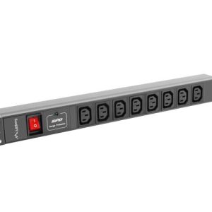 LANBERG POWER STRIP PDU RACK (1U, 16A, 8X IEC C13)