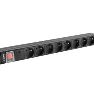 LANBERG POWER STRIP PDU RACK 19" (1U, 16A, 7X Shuko, 2m)