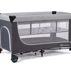 KinderKraft matkasänky LEODY harmaa