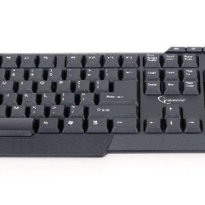 Gembird KBS-WM-02 näppäimistö Mukana hiiri RF Langaton QWERTY US English Musta