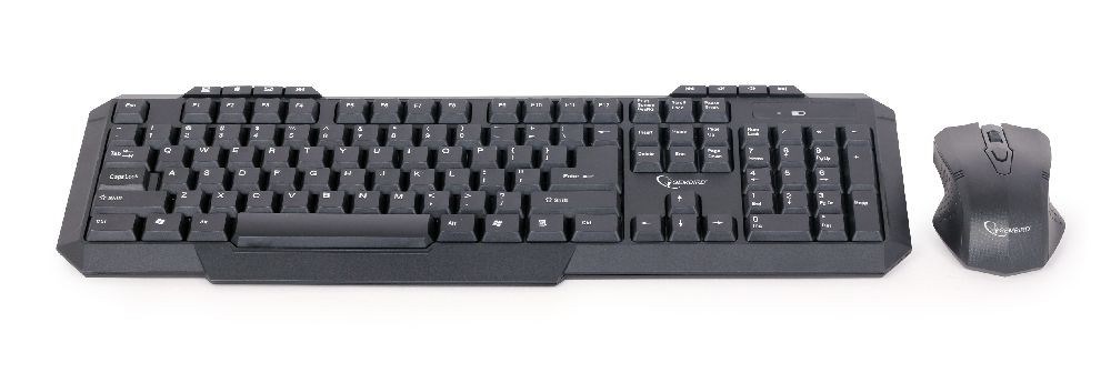 Gembird KBS-WM-02 näppäimistö Mukana hiiri RF Langaton QWERTY US English Musta