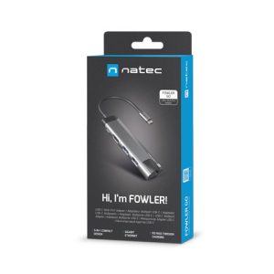 NATEC MULTIPORT FOWLER GO USB-C -> HUB USB, HDMI