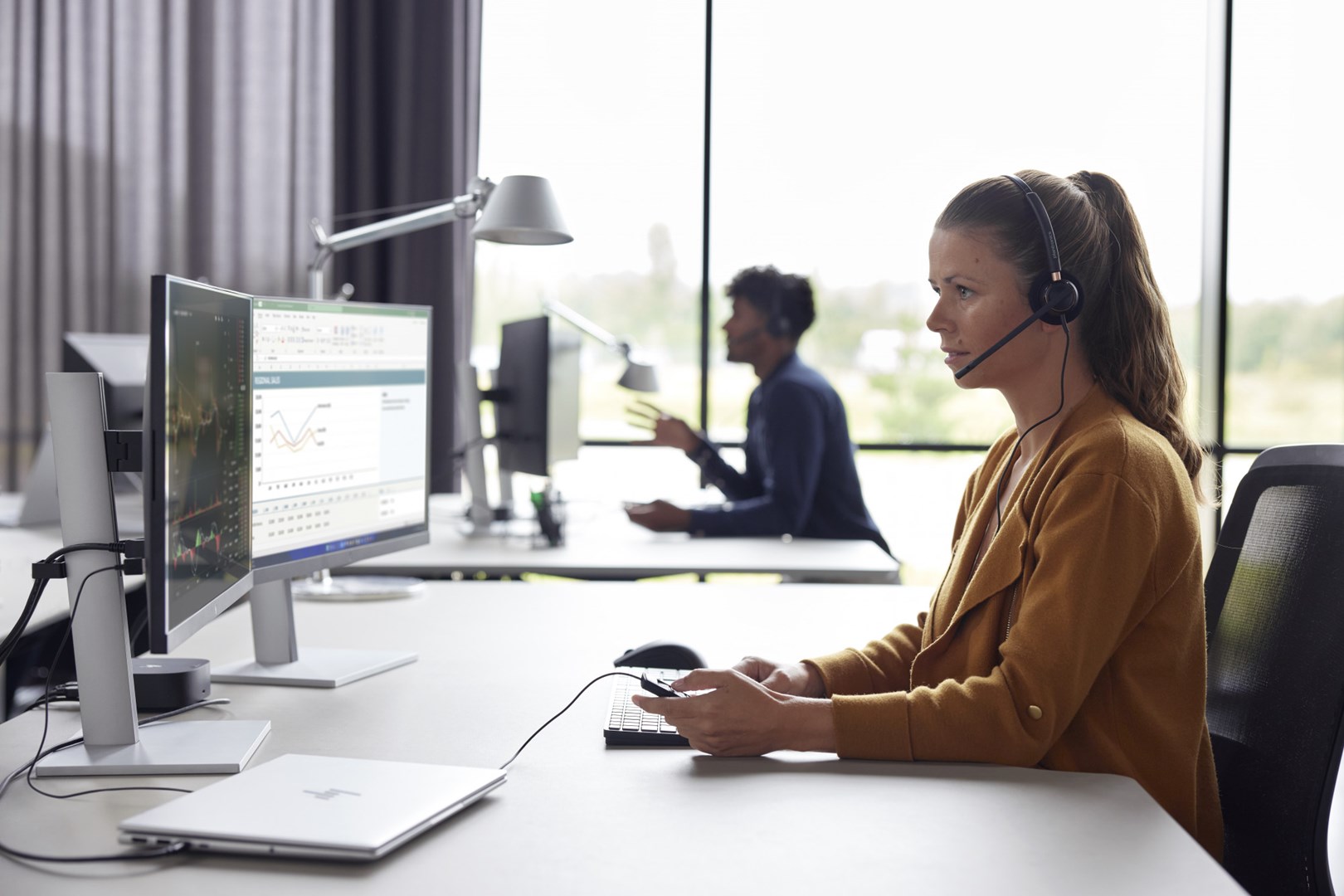 HP Poly EncorePro 520 Binaural Headset + Pikakatkaisu