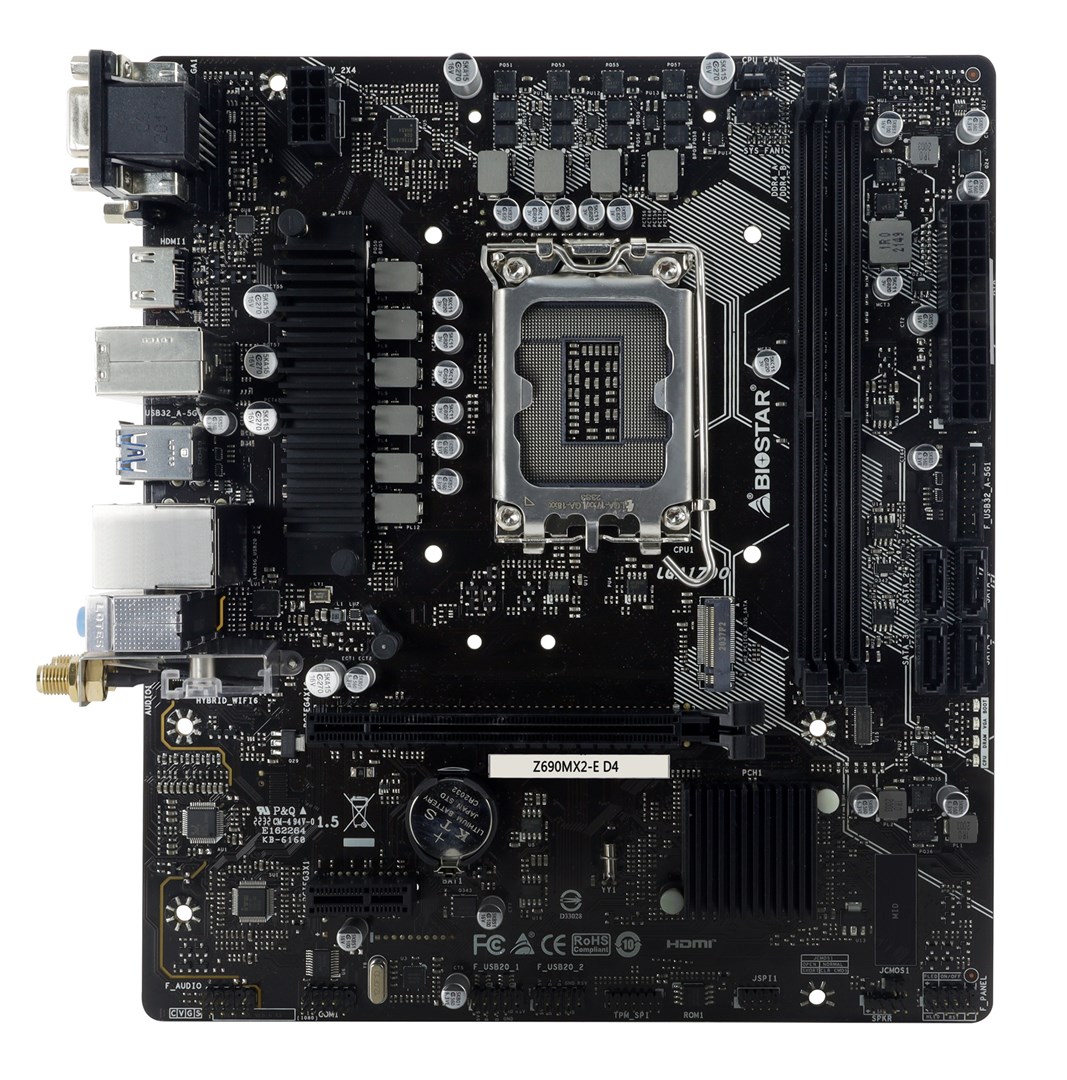 Biostar Z690M2-E Dc emolevy Intel Z690 LGA 1700 mitsro ATX