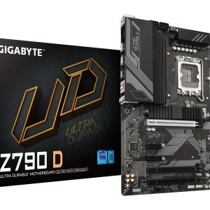 GIGABYTE Z790 D -emolevy - Tukee Intel Core 14th Gen -suorittimia, 12+1+１ Phases Digital VRM, jopa 7600MHz DDR5 (OC), 3xPCIe 4.0 M.2, 2.5GbE LAN, USB 3.2 Gen 2