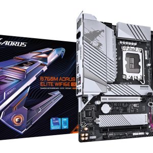 GIGABYTE B760M AORUS ELITE WIFI6E GEN5 -emolevy - Tukee 14. sukupolven Intel Core -suorittimia, 12+1+1-vaiheista VRM:ää, jopa 5600 MHz DDR5, 2xPCIe 4.0 M.2, Wi-Fi 6E, 2.5 GbE, 2.5 GbE 2x222.