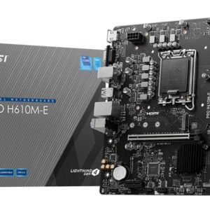 MSI PRO H610M-E emolevy Intel H610 LGA 1700 micro ATX