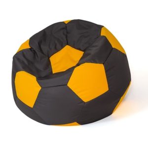 Sako laukkupuffi Ball musta-keltainen L 80 cm