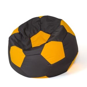 Sako laukkupuffi Ball musta-keltainen XL 120 cm