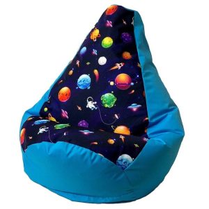 Sako laukku päärynäkuvioinen blue planets L 105 x 80 cm