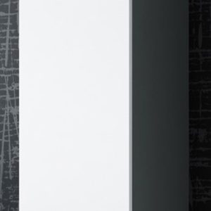 Cama Täyskaappi VIGO '180' 180/40/30 harmaa/valkoinen kiilto