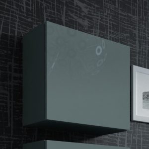 Cama Square kaappi VIGO 50/50/30 harmaa/harmaa kiilto