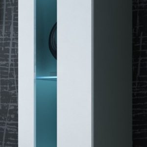 Cama hyllytaso VIGO UUSI 180/40/30 harmaa/valkoinen kiiltävä