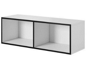 Cama avoin säilytyskaappi ROCO RO2 112/37/37 valkoinen/musta