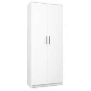 Arkistokaappi OLIV 2D 74x35x180 cm, valkoinen