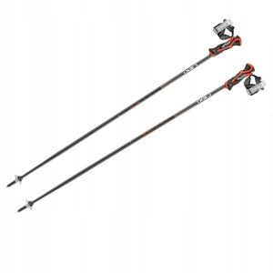 LEKI POLES 3D AIRFOIL musta/punainen 125