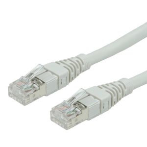 ROLINE S/FTP Patch Cord Cat.6a, komponenttitaso, LSOH, harmaa 1m