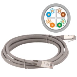 Alantec KKS6SZA5.0 verkkokaapeli Harmaa 5 m Cat6 F/UTP (FTP)