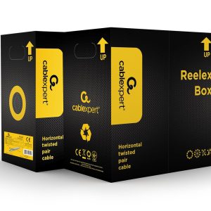 Gembird UPC-5004E-SOL CAT5e UTP LAN -kaapeli (CCA), kiinteä, 305 m, harmaa