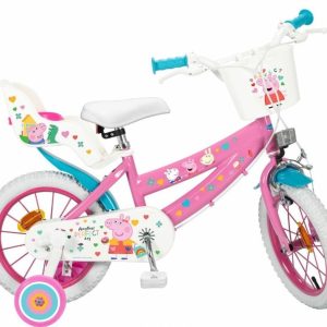 Lasten pyörä 14" Peppa Pig pinkki 1495 TOIMSA