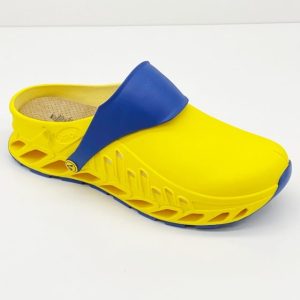 Scholl Evoflex - unisex puukengät keltainen, koko 38