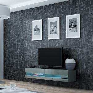 Cama TV-taso VIGO NEW 30/140/40 harmaa/harmaa kiilto