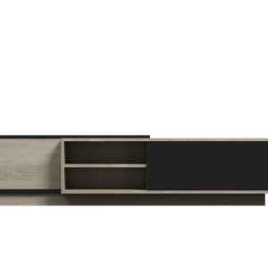 Cama TV-kaappi SIGMA1 180 sonoma tammi/musta kiiltävä