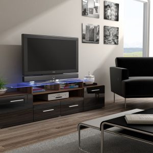 Cama TV-taso EVORA 200 luumupuu/musta kiilto