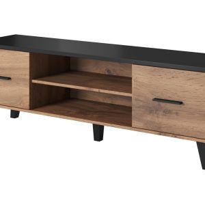 Cama TV-taso LOTTA 160 2D2K wotan tammi/matta musta