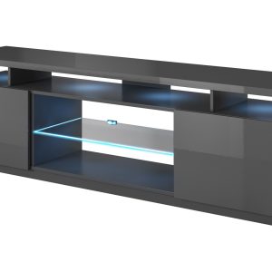 RTV EVA -kaappi 180x40x56 grafiitti/kiiltävä