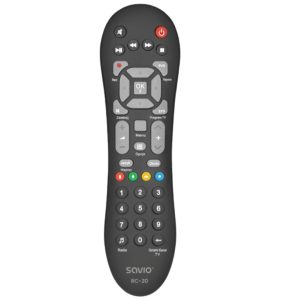 Savio RC-20 kaukosäädin IR Langaton DTV, TV Paina painikkeita