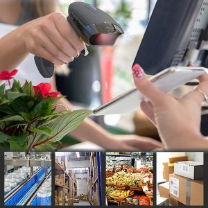 Qoltec 50856 Langaton viivakoodilukija 1D 2D | 2,4 GHz