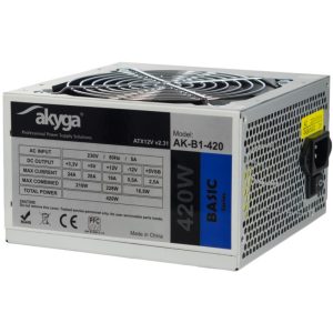 Akyga AK-B1-420 virtalähde 420 W 20+4 pin ATX ATX Harmaa