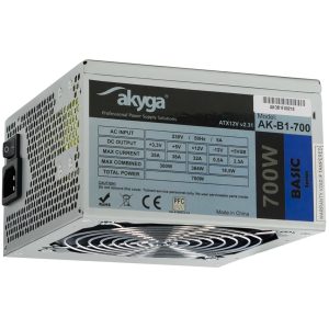 Akyga AK-B1-700 virtalähde 700 W 20+4 pin ATX ATX Harmaa