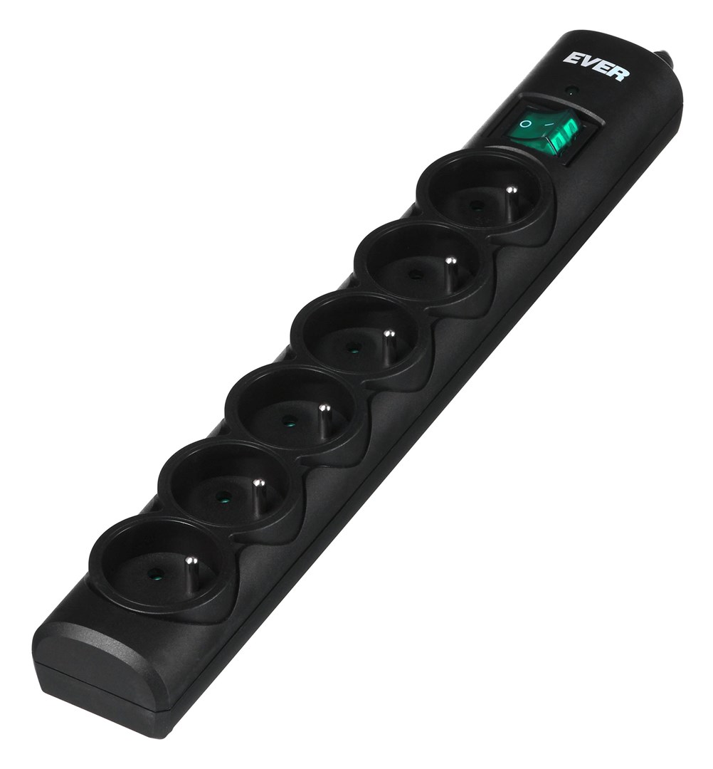 Ever Optima 3m Black 6 AC pistorasia(t) 250 V