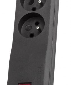 LESTAR ZX 510 G-A K.:CZ 5,0M ylijännitesuoja Musta 5 AC pistorasia(a) 230 V 5 m