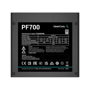 DeepCool PF700 virtalähde 700 W 20+4 pin ATX ATX musta