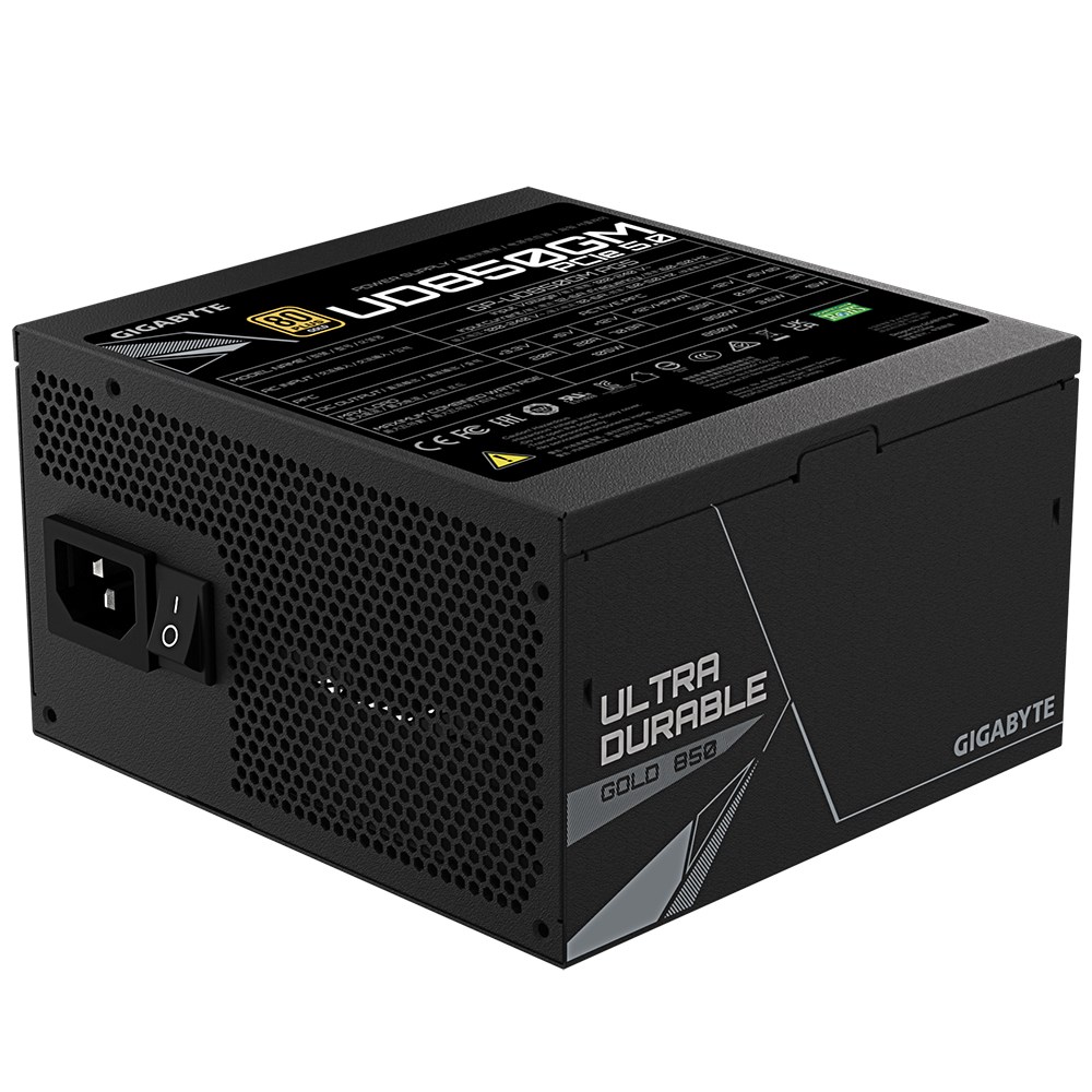 GIGABYTE GP-UD850GM PG5 virtalähde 850 W 20+4 pin ATX ATX Musta