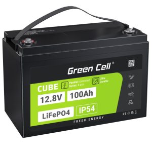 Green Cell LFPGC12V100AH ​​UPS-akku Litiumrautafosfaatti (LiFePO4) 12,8 V 100 Ah