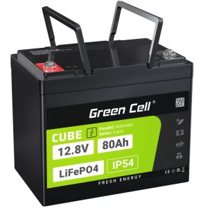 Green Cell LFPGC12V80AH UPS-akku Litiumrautafosfaatti (LiFePO4) 12,8 V