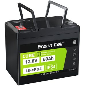 Green Cell LFPGC12V60AH UPS-akku Litiumrautafosfaatti (LiFePO4) 12,8 V 60 Ah