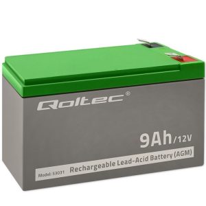 Qoltec 53031 AGM akku | 12V | 9 Ah
