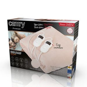 Camry CR 7424 sähköpeitto 2x60W beige fleece