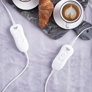 Adler AD 7426 sähköpeitto Sähkösängynlämmitin 60 W harmaa fleece, polyesteri