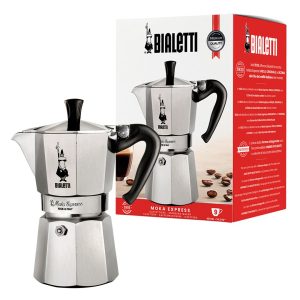 Bialetti Moka Express Moka potti 0,55 L Musta, hopea