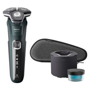 Philips SHAVER Series 5000 S5884/50 miesten parranajokone Pyörivä parranajokone Trimmeri musta, vihreä