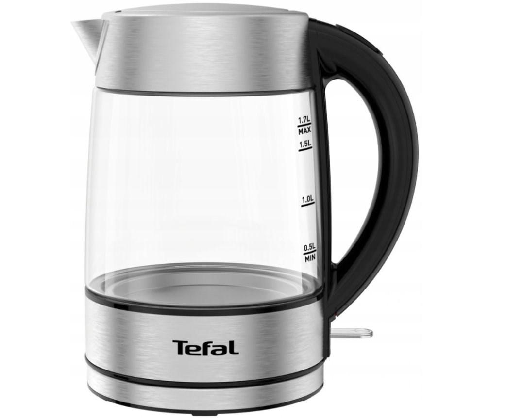 Tefal KI772D vedenkeitin 1,7 L 2400 W ruostumaton teräs, läpinäkyvä
